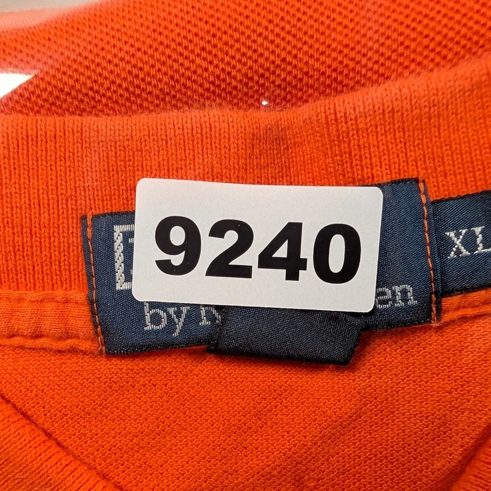 Vintage Polo Ralph Lauren Polo‎ Shirt Mens XL Orange SS Pique Pony Logo Y2K USA